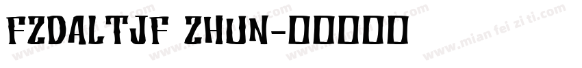 FZDALTJF ZHUN字体转换